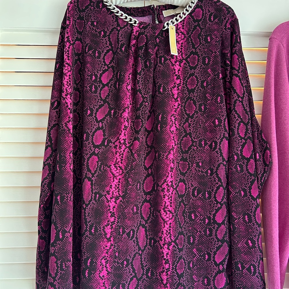 Michael Kors Vibrant Pink and Black Garment